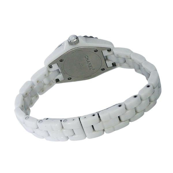 CHANEL シャネル J12 H2570 ホワイトセラミック 8Pダイヤモンド 29mm レディース 腕時計【中古】