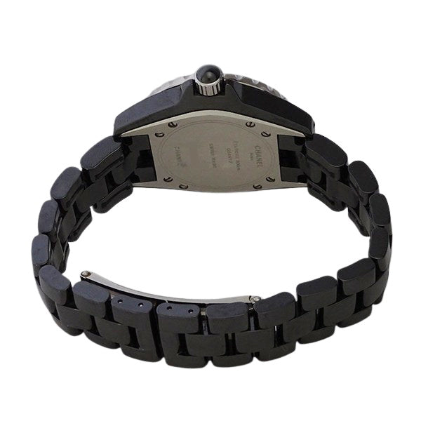 CHANEL シャネル J12 H0682 ブラックセラミック 33mm アフターダイヤベゼル レディース 腕時計【中古】
