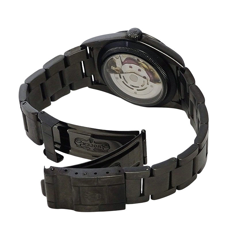 ROLEX ロレックス エクスプローラーⅠ 114270 Y番 DLCコーティングカスタム メンズ 腕時計 【中古】