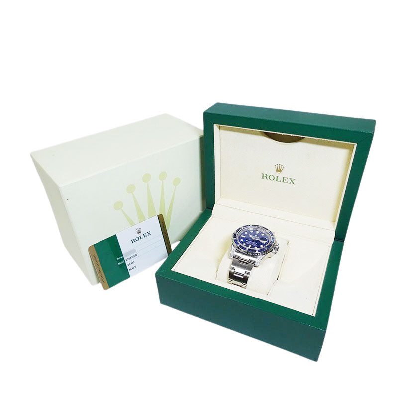ROLEX ロレックス サブマリーナデイト 116610LN アフターサファイア&ダイヤモンドセッティング