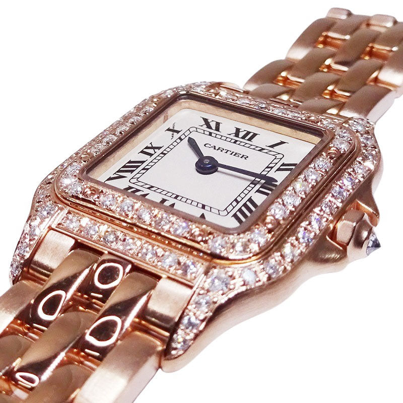 Cartier カルティエ パンテールSM W25033P5/1320 PGコーティング アフターダイヤ