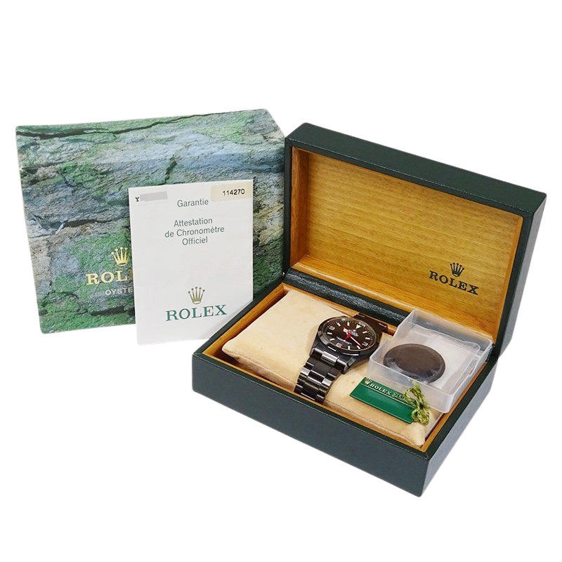 ROLEX ロレックス エクスプローラーⅠ 114270 Y番 DLCコーティングカスタム メンズ 腕時計 【中古】