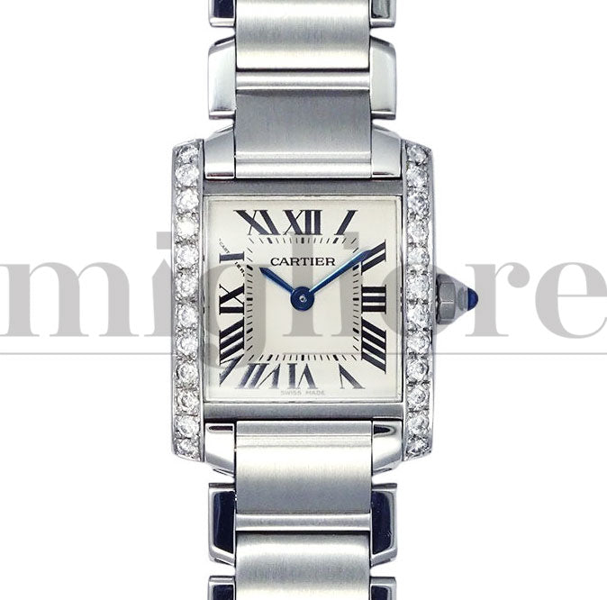 Cartier カルティエ タンクフランセーズSM W51008Q3 アフターダイヤモンド 入荷しました。