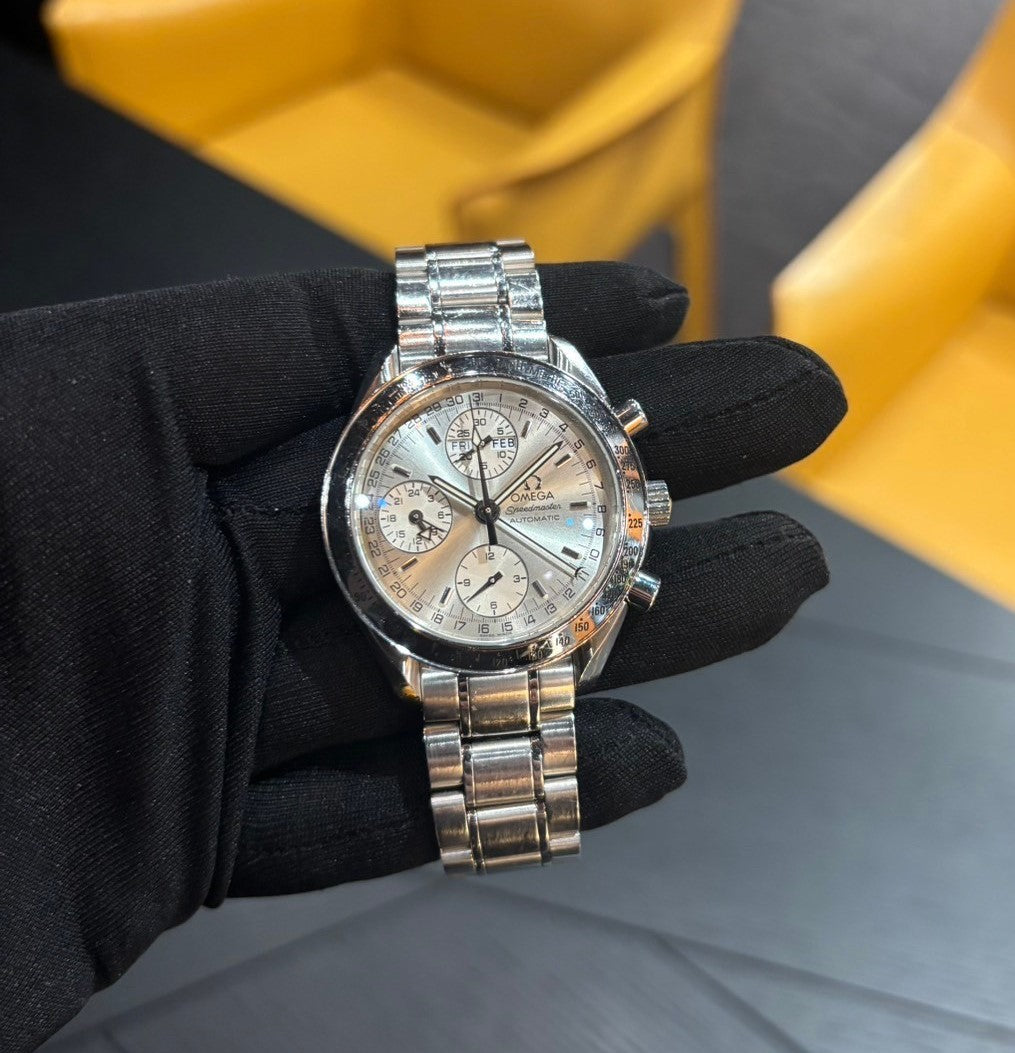 赤坂ブランド腕時計買取migliore（ミリオレ）3月14日　OMEGA（オメガ）スピードマスタートリプルカレンダー3523.30買取