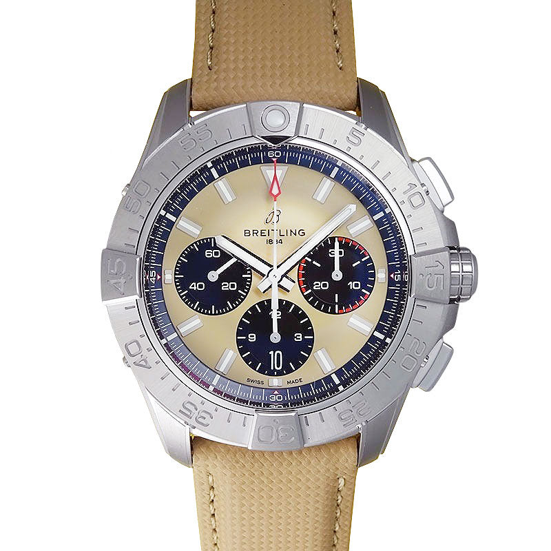 BREITLING ブライトリング アベンジャーB01クロノグラフ 44ｍｍ SS/レザーベルト　AB0147【新品】　