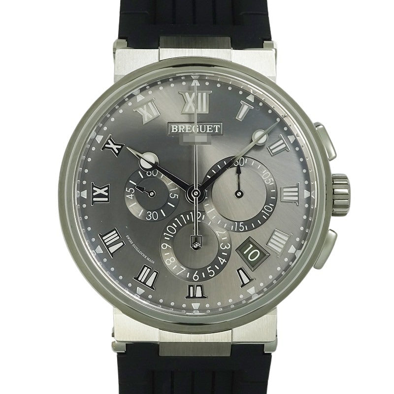 BREGUET ブレゲ マリーンクロノグラフ Ti 5527Ti/G2/5WV 42ｍｍ ＴＩ／ラバー グレー文字盤 【新品】　
