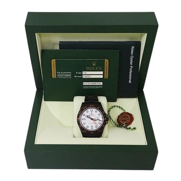 ご確認用(⁎⁍̴̛ᴗ⁍̴̛⁎) エクスプローラーⅡ 216570 ランダム番 ホワイト文字盤 PVD