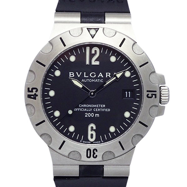 BVLGARI ブルガリ ディアゴノ スクーバ SD38S メンズ 腕時計【中古】