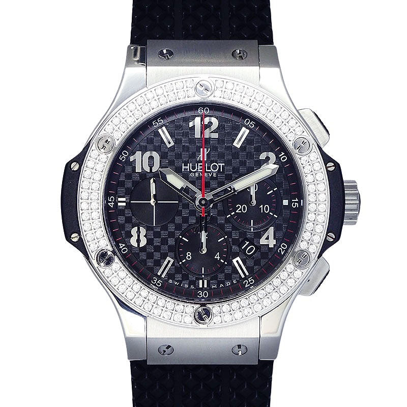 HUBLOT ウブロ ビッグバン スチールセラミック アフターダイヤベゼル 301.SB.131.RX メンズ 腕時計【中古】