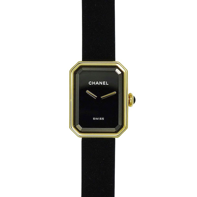 CHANEL シャネル プルミエール ヴェルヴェット H6125 18Kイエローゴールド（YG）/チタン（Ti）/ラバー 黒文字盤 20mm レディース【新品】