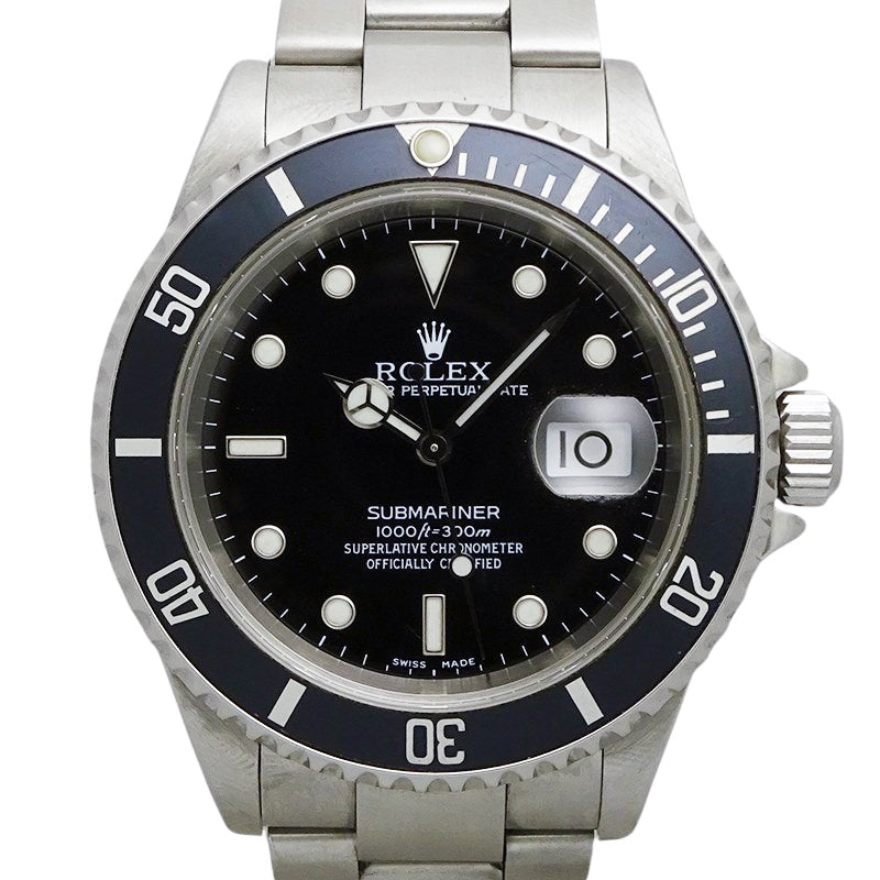 ROLEX ロレックス サブマリーナ デイト 16610 P番 メンズ 腕時計【中古】