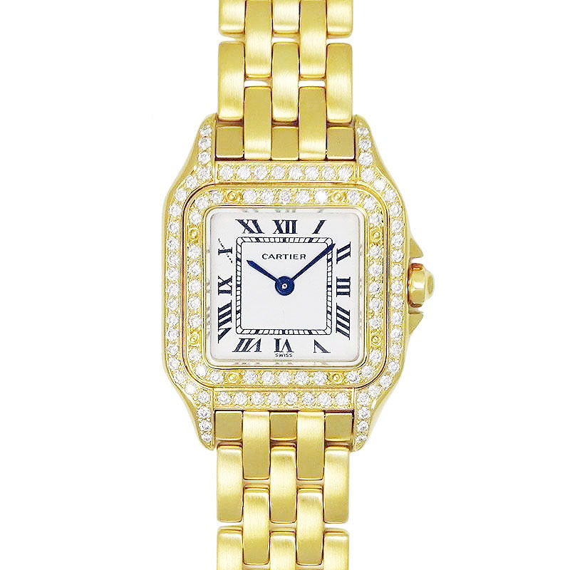 Cartier カルティエ パンテールSM W25033P5/1320 YGコーティング アフターダイヤ【美品中古】