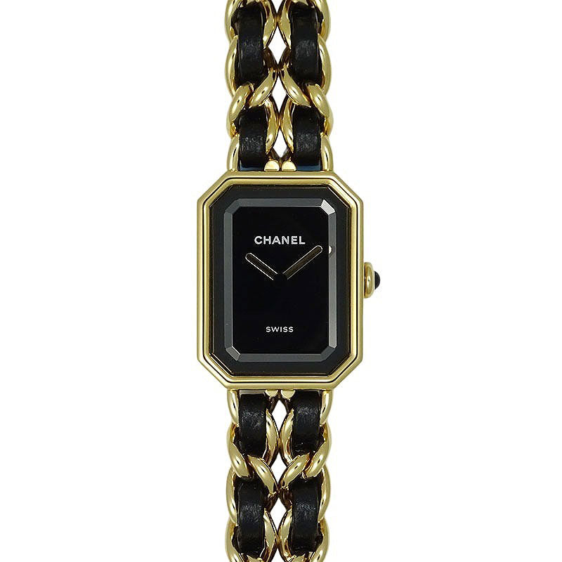 CHANEL シャネル プルミエール オリジナル エディション H6951 GP Lサイズ 黒文字盤 20mm レディース【新品】