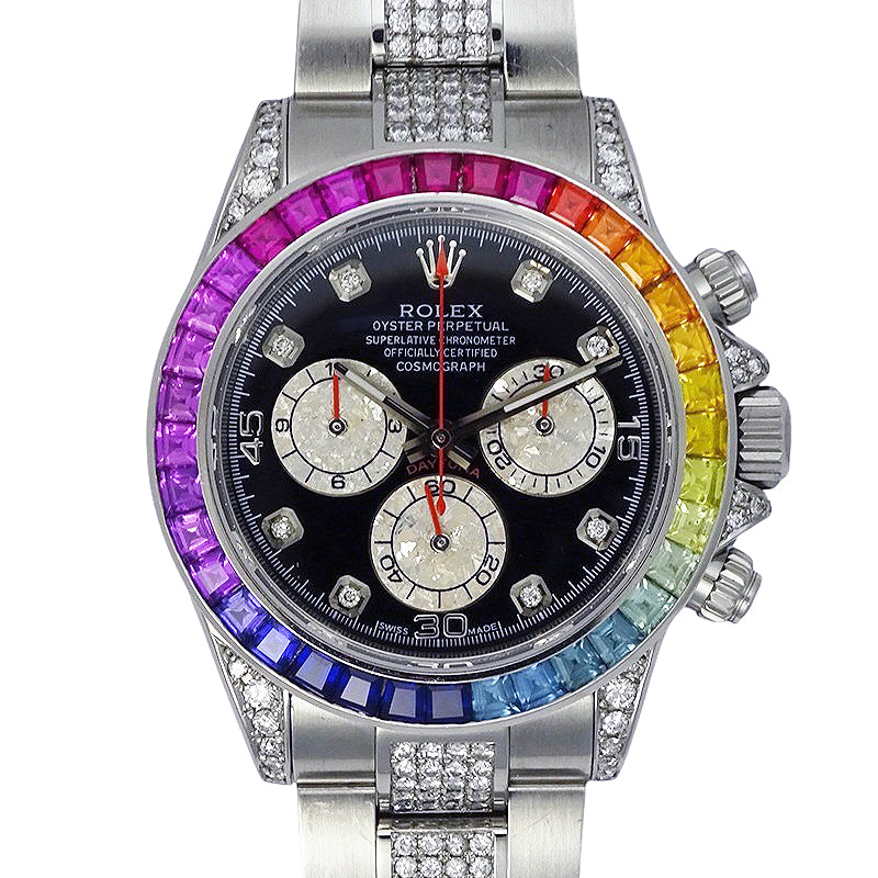 ROLEX ロレックス コスモグラフ デイトナ 116520ベース 116599RBOW レインボーカスタム メンズ 腕時計 【中古】