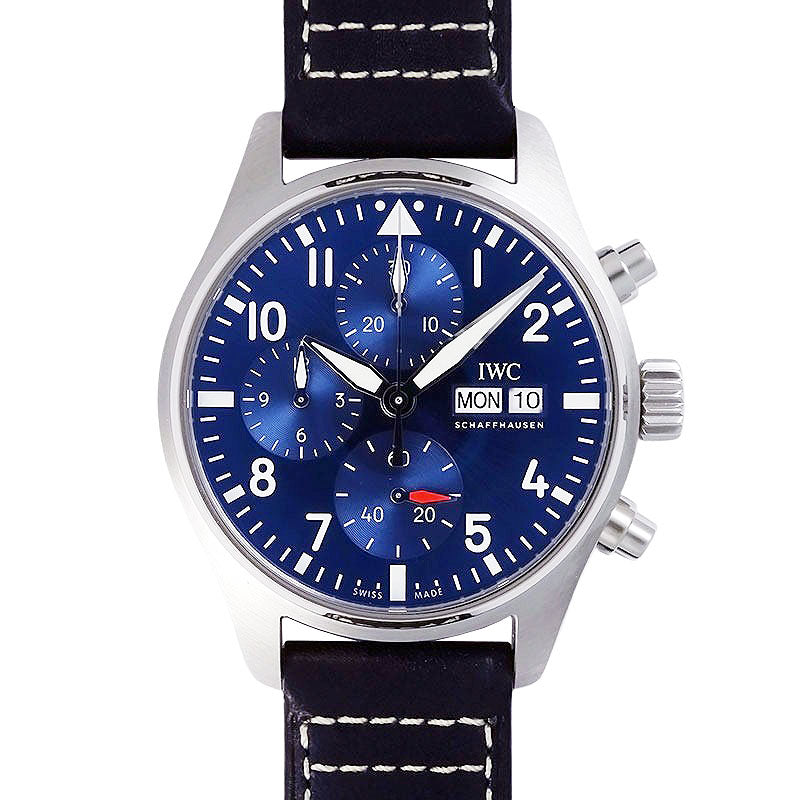 IWC アイダブリューシー パイロットウォッチクロノグラフ IW388101 41ｍｍ SS/レザー ブルー文字盤 【新品】