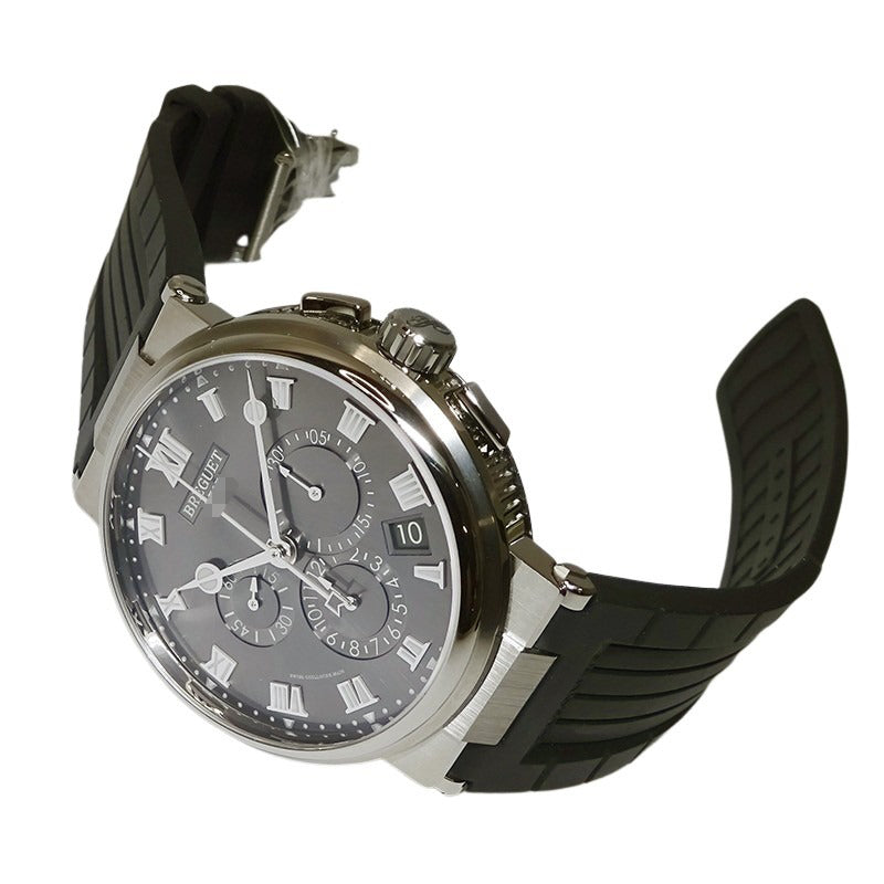 BREGUET ブレゲ マリーンクロノグラフ Ti 5527Ti/G2/5WV 42ｍｍ ＴＩ／ラバー グレー文字盤 【新品】　