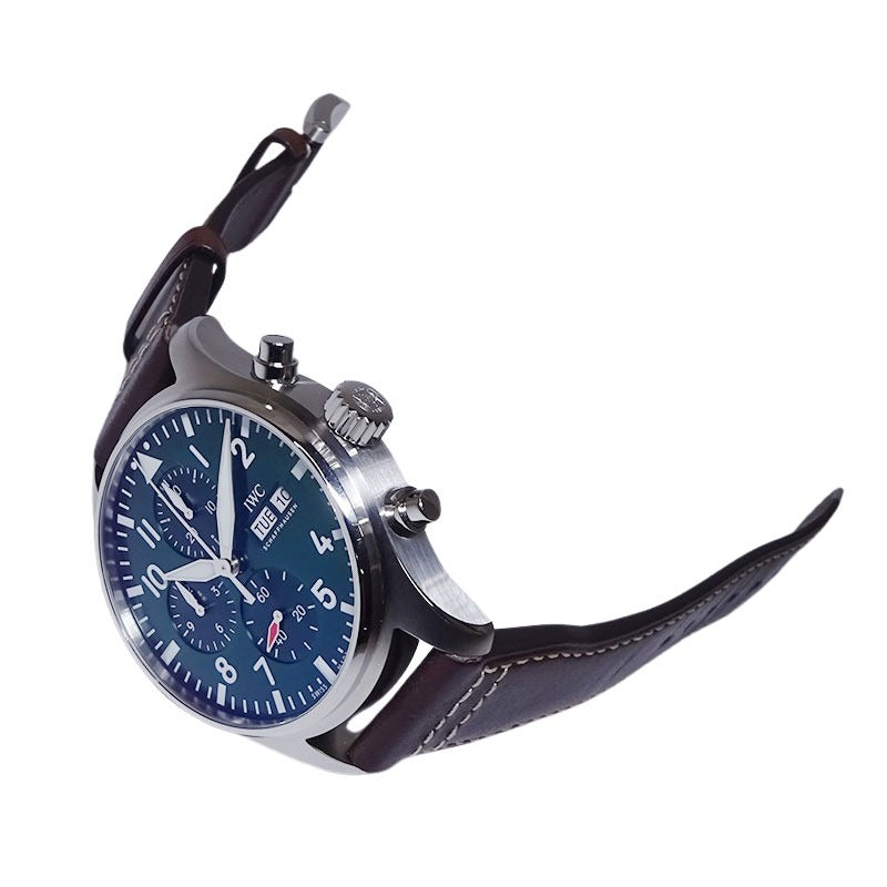 IWC アイダブリューシー パイロットウォッチクロノグラフ IW378005 43ｍ SS/レザー グリーン文字盤 【新品】　