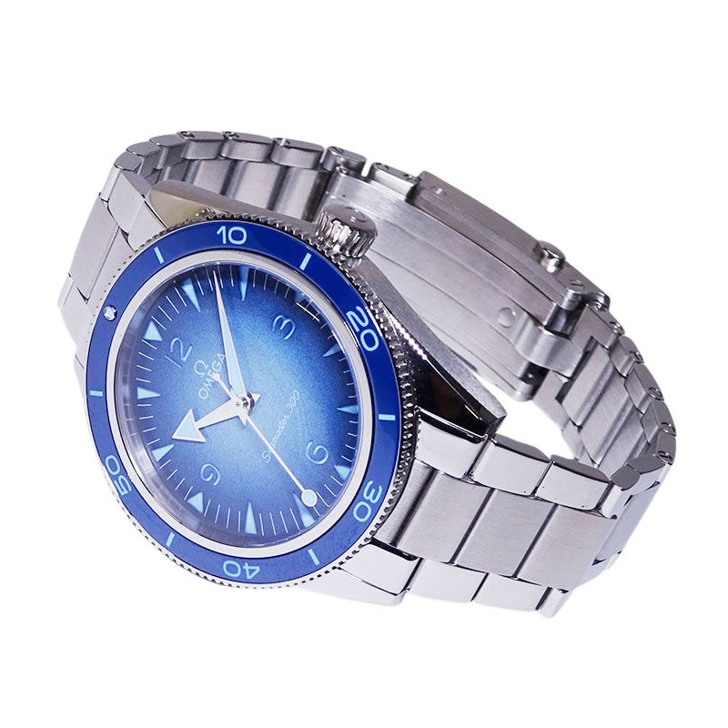 中古 オメガ OMEGA 234.30.41.21.03.002 ブルー メンズ 腕時計 OMEGA オメガ シーマスター ダイバー300M サマーブルー 234.30.41.21