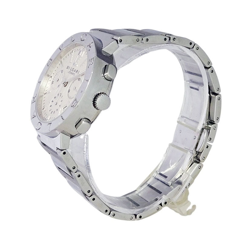 BVLGARI ブルガリ ブルガリブルガリ クロノグラフ BB38SSCH ホワイト文字盤 自動巻き メンズ 腕時計【中古】