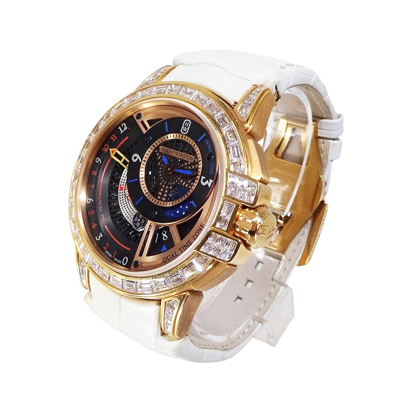 HARRY WINSTON ハリーウィンストン オーシャン デュアルタイム OCEATZ44RR012 世界20本限定【中古】