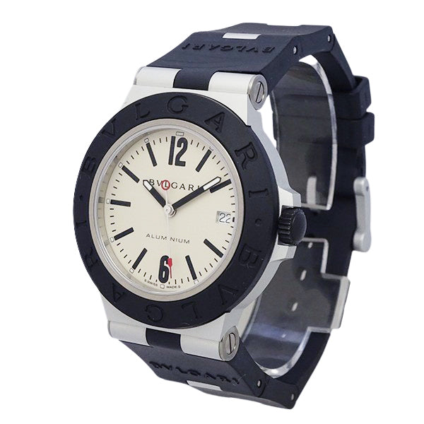 BVGARI ブルガリ アルミニウム デイト BB40AT メンズ 腕時計【中古】
