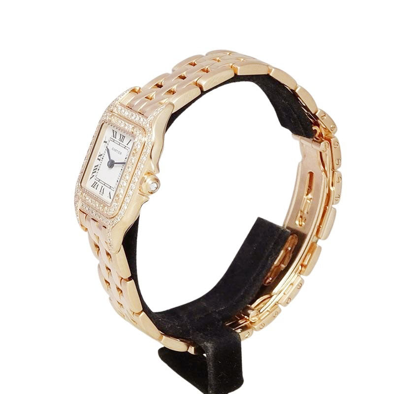 Cartier カルティエ パンテールSM W25033P5/1320 PGコーティング アフターダイヤ 【美品中古】