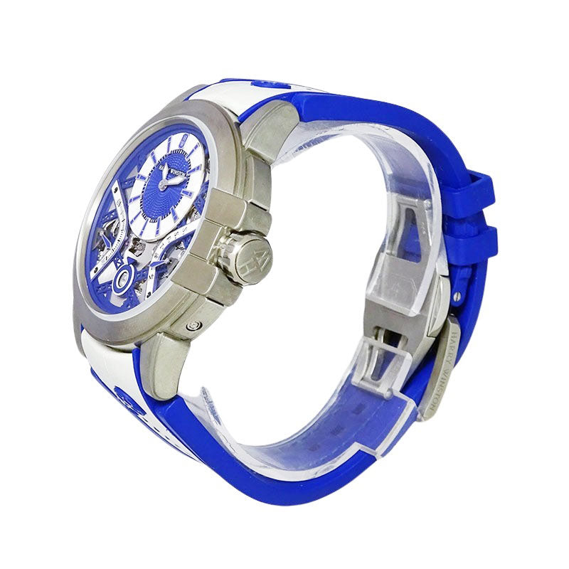 HARRY WINSTON ハリーウィンストン オーシャン ザリウム バリエーション ホワイト/ネイビーブルー OCEABI42ZZ006 世界50本限定