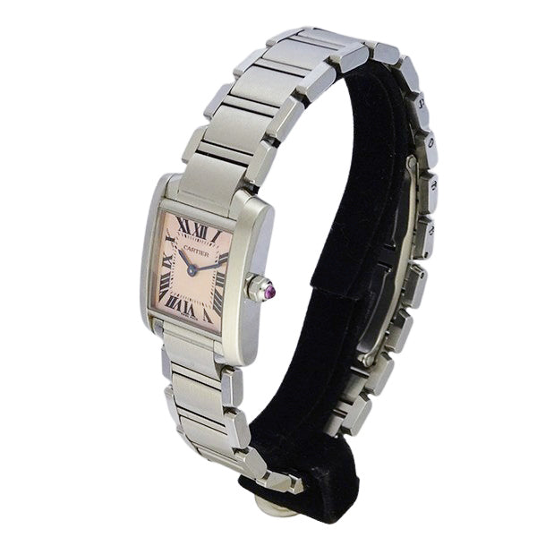 Cartier カルティエ タンクフランセーズSM ピンクシェル W51028Q3/3217 レディース 腕時計【中古】
