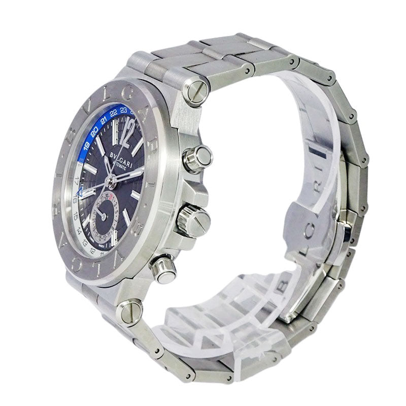 BVLGARI ブルガリ ディアゴノ GMT DG40S GMT/101633 自動巻き メンズ 腕時計【美品中古】
