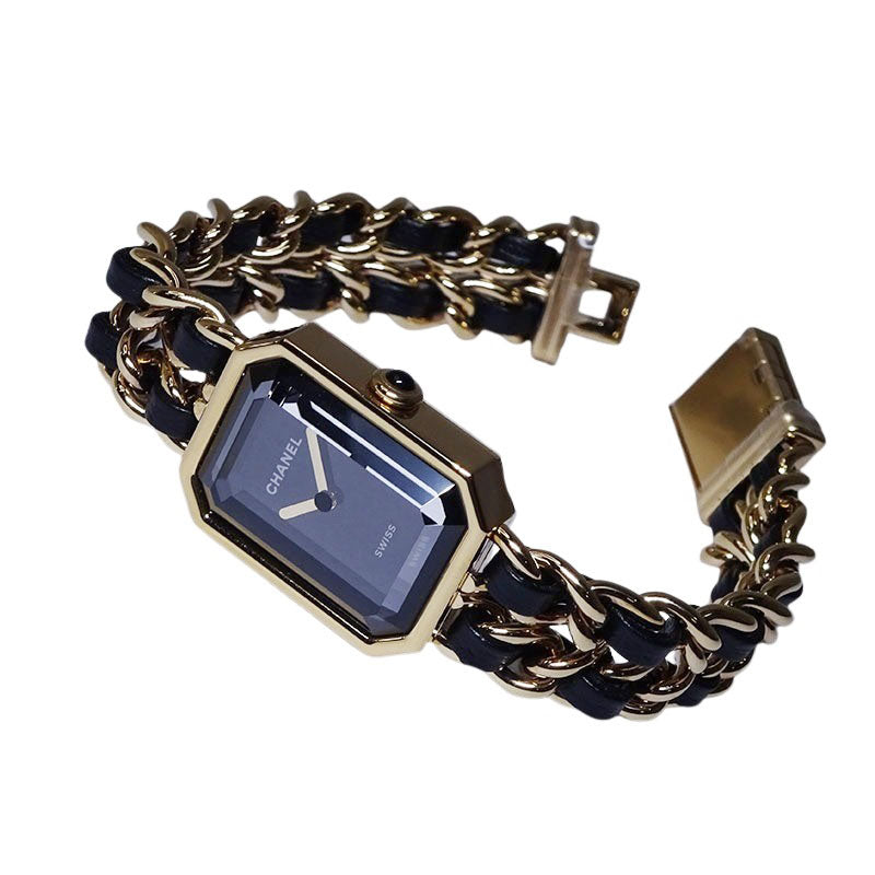 CHANEL シャネル プルミエール オリジナル エディション H6951 GP Lサイズ 黒文字盤 20mm レディース【新品】