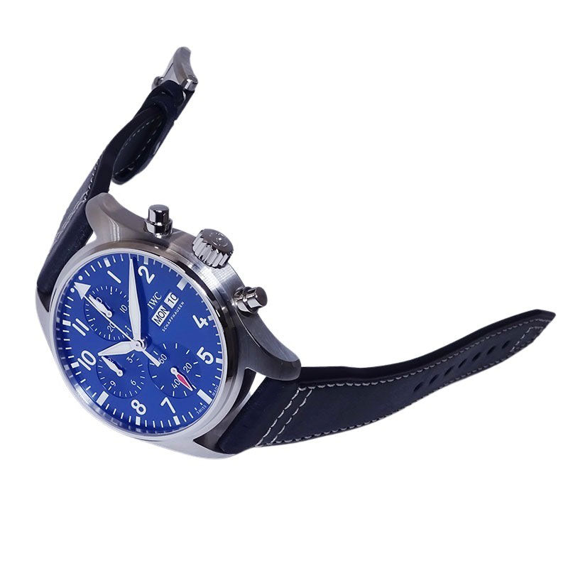 IWC アイダブリューシー パイロットウォッチクロノグラフ IW388101 41ｍｍ SS/レザー ブルー文字盤 【新品】