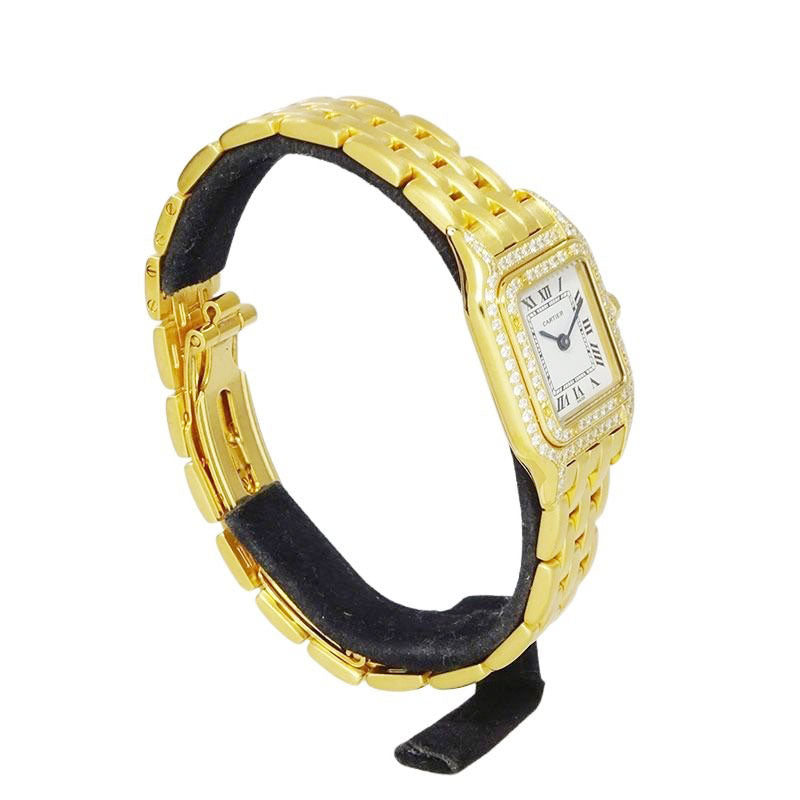 Cartier カルティエ パンテールSM W25033P5/1320 YGコーティング アフターダイヤ【美品中古】