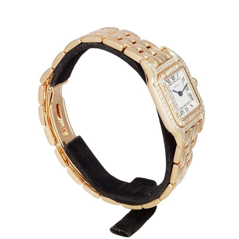 Cartier カルティエ パンテールSM W25033P5/1320 PGコーティング アフターダイヤ 【美品中古】