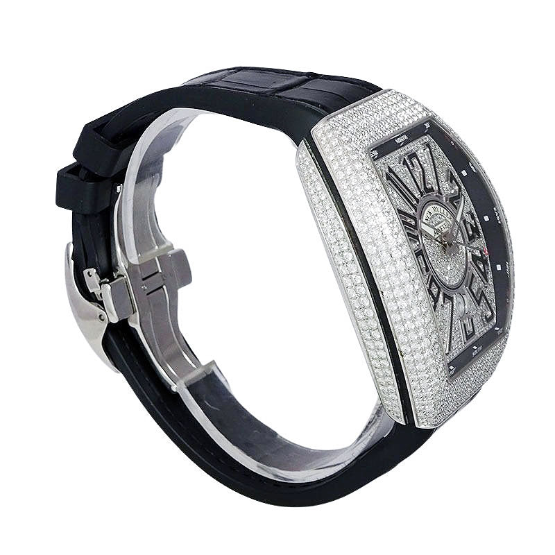 FRANCK MULLER フランクミュラー ヴァンガード アフターダイヤセッティング V45SCDT カスタム メンズ 腕時計【中古】