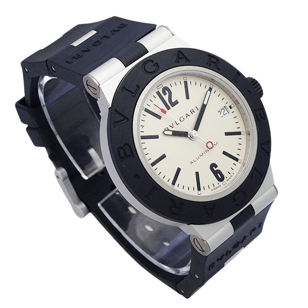 BVGARI ブルガリ アルミニウム デイト BB40AT メンズ 腕時計【中古】