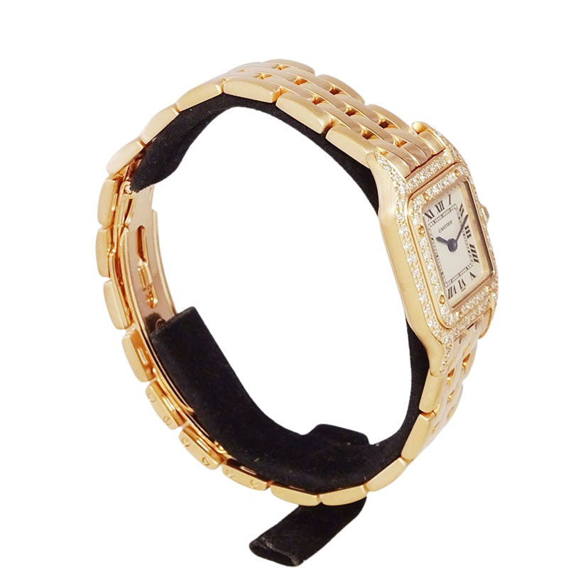 Cartier カルティエ パンテールSM W25033P5/1320 PGコーティング アフターダイヤ