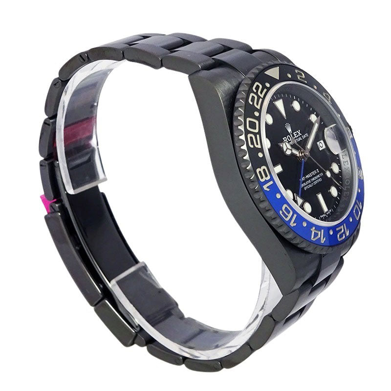 ROLEX ロレックス GMTマスターII 116710BLNR ランダム番 DLCコーティングカスタム メンズ 腕時計 【中古】