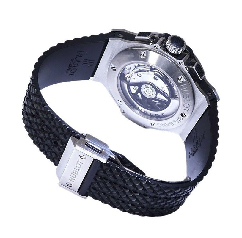 HUBLOT ウブロ ビッグバン スチールセラミック アフターダイヤベゼル 301.SB.131.RX メンズ 腕時計【中古】