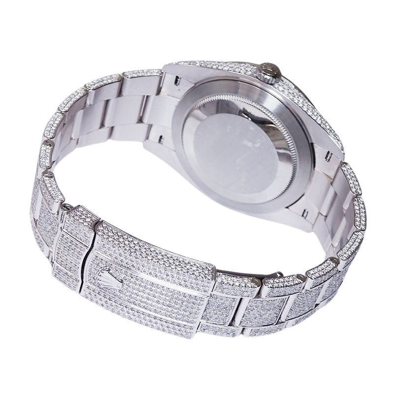 ROLEX ロレックス デイトジャスト41 アフターダイヤセッティング 126300 カスタム ローマ メンズ 腕時計【中古】