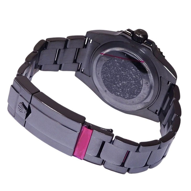 ROLEX ロレックス GMTマスターII 116710BLNR ランダム番 DLCコーティングカスタム メンズ 腕時計 【中古】