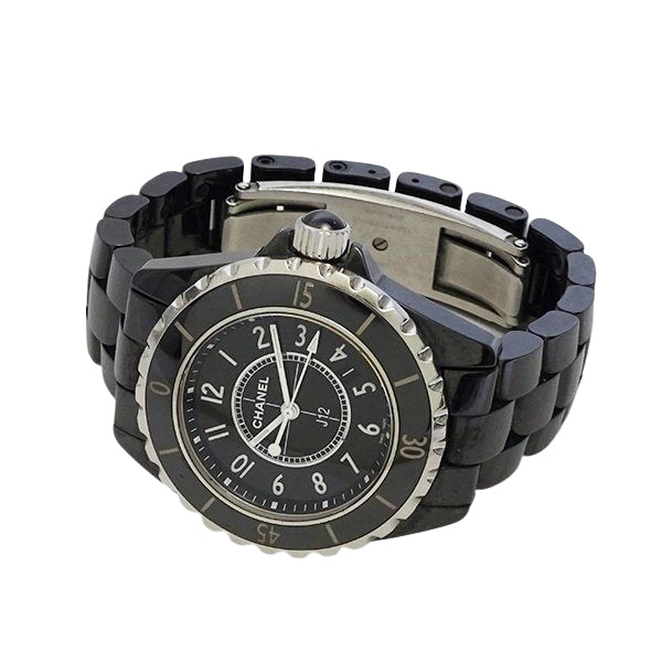 CHANEL シャネル J12 H0682 ブラックセラミック 33mm レディース 腕時計【中古】