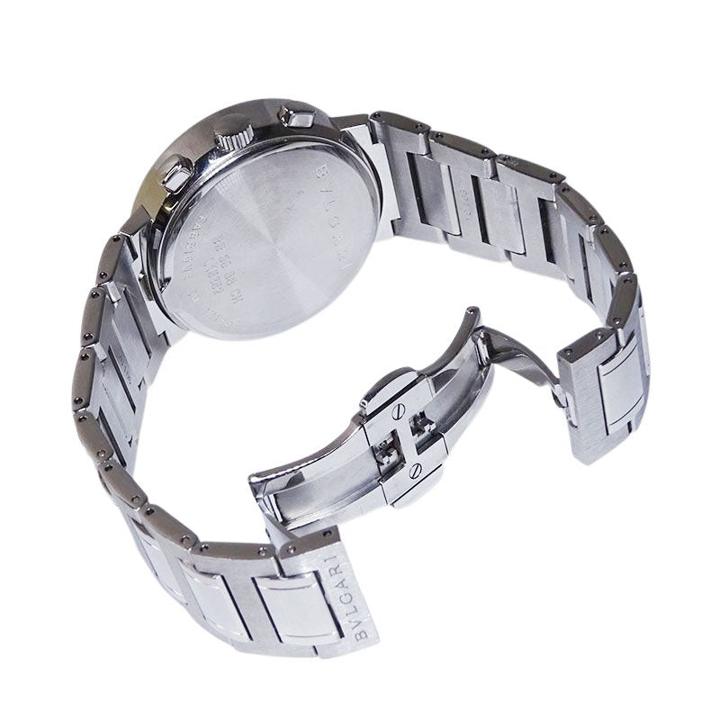 BVLGARI ブルガリ ブルガリブルガリ クロノグラフ BB38SSCH ホワイト文字盤 自動巻き メンズ 腕時計【中古】