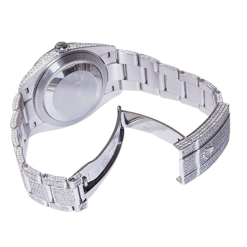 ROLEX ロレックス デイトジャスト41 アフターダイヤセッティング 126300 カスタム ローマ メンズ 腕時計【中古】
