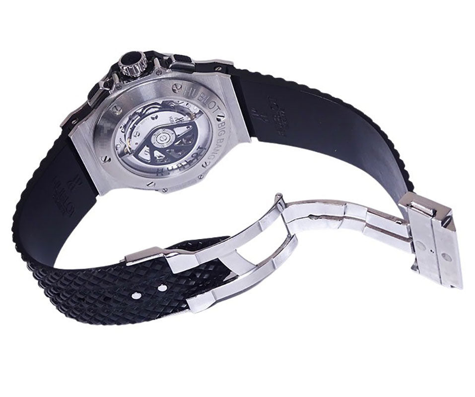 HUBLOT ウブロ ビッグバン スチールセラミック アフターダイヤベゼル 301.SB.131.RX メンズ 腕時計【中古】
