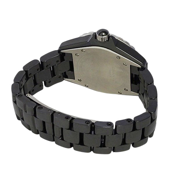 CHANEL シャネル J12 H1626 ブラックセラミック 38mm 12Pダイヤモンド メンズ 腕時計【中古】
