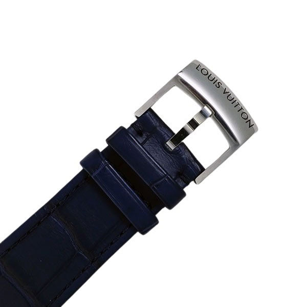 LOUIS VUITTON ルイヴィトン タンブール アウトドア クロノグラフ GMT QA153 クォーツ メンズ 腕時計【美品中古】