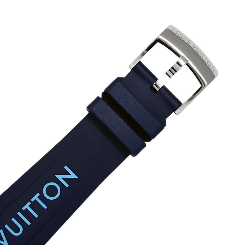 LOUIS VUITTON ルイヴィトン タンブール ストリートダイバー スカイラインブルー QA121Z メンズ 腕時計【中古】