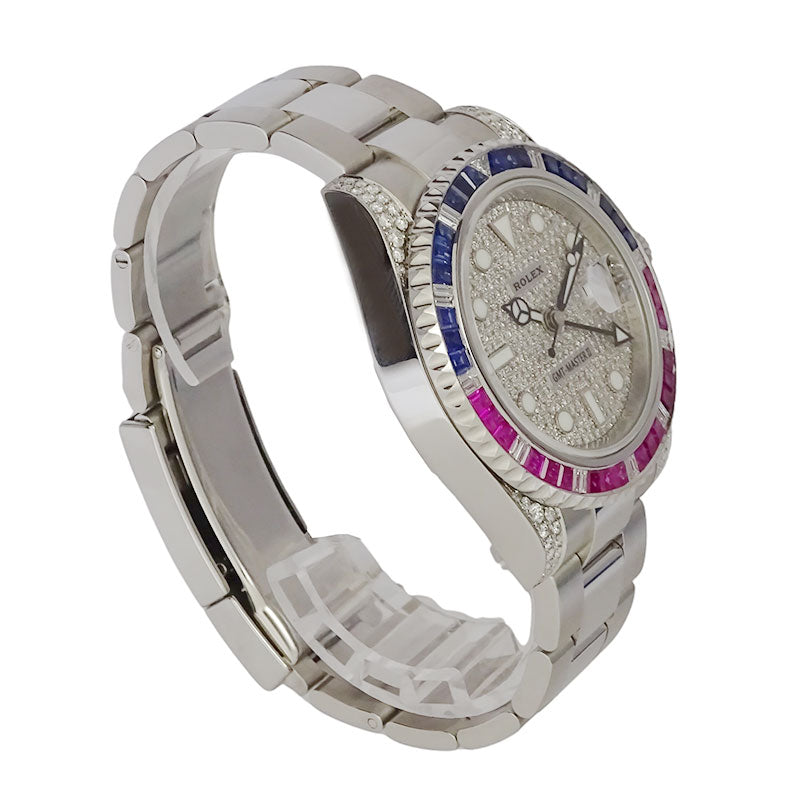 ROLEX ロレックス GMTマスターⅡ 116710LNベース アフターサファイア＆ダイヤモンドセッティング 116759SARU仕様 カスタム