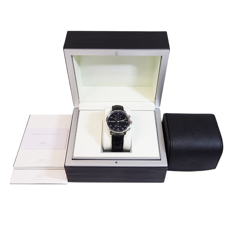 IWC アイダブルシー ポルトギーゼ クロノグラフ IW371447 メンズ 腕時計 【中古】