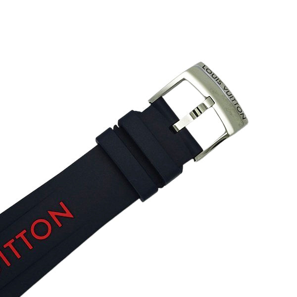 LOUIS VUITTON ルイヴィトン タンブール タンブール ダミエ・コバルト クロノグラフ QA076Z メンズ 腕時計【美品中古】
